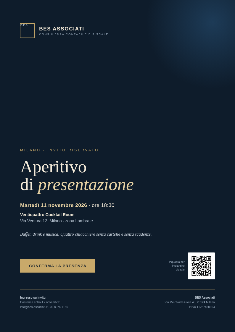 Volantino aperitivo 11 novembre
